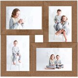 vidaXL Foto okvir za 4x(10x15 cm) fotografije svetlo rjav MDF | Shoptok.si