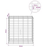 Gabion s žicom debljine 5 mm i mrežom 5x10 cm 50x30x50 cm - 30 cm 50 cm 50 cm | shoptok.hr