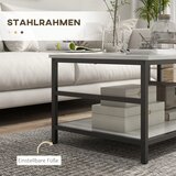  Set stolića za kavu 2 pomoćna stolića mramorni izgled podesive noge čelik crno/bijelo | shoptok.hr