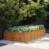  Povišena vrtna gredica 195 x 100 x 36 cm od čelika COR-TEN | shoptok.hr