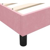 Box spring krevet s madracem ružičasti 80 x 220 cm baršunasti | shoptok.hr