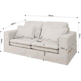 Ropez Kremno bela sedežna garnitura 196 cm Nora – | Shoptok.si