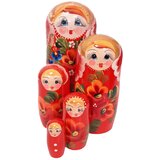  Originalna ruska matrjoška 18 cm, set od 5 kom | shoptok.hr