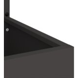 vidaXL Vrtni Sadič s Dekorativnom Pločom Crna 50 x 140 cm | shoptok.hr