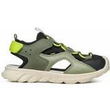 Geox Otroški sandali SANDAL AIRADYUM zelena barva
