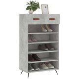 Ormarić Omarica za čevlje betonsko siva 60x35x105 cm inženirski les, (20796038) | Shoptok.si