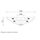 Vesta 605 plafonska svetiljka 6*G9 mesing | Eponuda.com