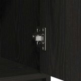  Komoda s ladicama i vratima crni hrast 70 5x34x74 5 cm Slike