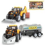 Magic Toys Engineering Truck: 2-dijelni priključni set s traktorima, prikolicom cisternom i bačvom Cijene
