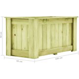  Dvignjeno cvetlično korito 100x50x50 cm impregnirana borovina, (20618559) | Shoptok.si