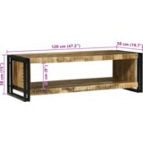 vidaXL Kavna miza 120x50x38 cm Trden grob mangov les | Shoptok.si