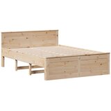  Krevet s regalom za knjige bez madraca 140x190 cm od borovine | shoptok.hr