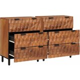  Kreveta 2 pcs Fin&amp;scaron; acacije smeđa 60 x 33 x 75 cm Slike