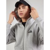 Adidas Športna jopa na zadrgo siva / črna | Shoptok.si