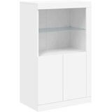 vidaXL Komoda z LED lučkami bela 202x37x100 cm | Shoptok.si