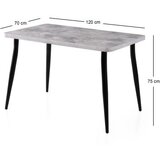 Hanah home trpezarijski sto oslo 3073