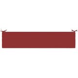  Jastučić za klupu SOEST 100% poliester Vinska crvena - boja crnog vina 200 x 40 x 8 cm Poliester Slike