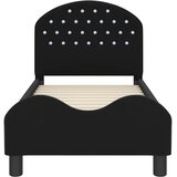  Okvir kreveta za malu djecu s naslonom Crna 70 x 140 cm Baršun | shoptok.hr
