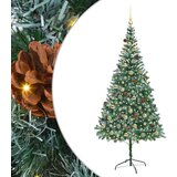 vidaXL Umjetno božićno drvce s stalakom Zelena 210 cm PVC i čelik | shoptok.hr