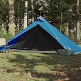 Šator za kampiranje za 1 osobu plavi 255x153x130 cm taft 185T | shoptok.hr