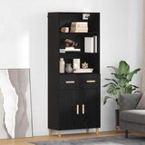  Highboard Crni hrast 69,5 x 32,5 x 180 cm Konstruirano drvo | shoptok.hr