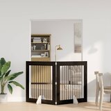  Vrata za pse s postoljem 2 pcs Crni hrast 100 x 100 cm | Eponuda.ba