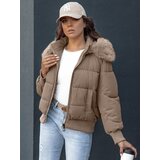 DStreet Kurtka zimowa damska COLDPACK kamelowa Cene