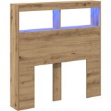 Ormarić Omarica za vzglavje postelje LED artisian hrast 100x17x102 cm | Shoptok.si