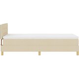  LED Box Spring Krevet s LED trakama Krema 90 x 200 cm tkanina | shoptok.hr