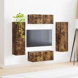  Set TV komoda Zidne 4 pcs Dimljeni hrast Konstruirano drvo | shoptok.hr