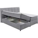 MID.YOU POSTELJA BOXSPRING 180 cm x 200 cm , tekstil siva | Shoptok.si