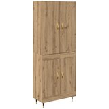  Highboard Umjetnički hrast 69,5 x 34 x 180 cm Konstruirano drvo Slike