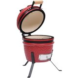 V kamado žar za dimljenje 2 1 iz keramike 56 cm rdeč | Shoptok.si