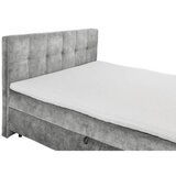 MID.YOU POSTELJA Z VZMETNICO 180 cm x 200 cm , tekstil, leseni material siva | Shoptok.si
