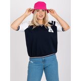 RELEVANCE Blouse-RV-BZ-7830.30-navy blue | Shoptok.si