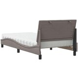  Krevet s madracem smeđesivi 100 x 200 cm od tkanine | shoptok.hr