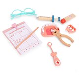 ECO TOYS Drveni set za igru ​​liječnika, medicinska torba za djecu, 28 dijelova, | shoptok.hr