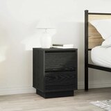  Noćni ormarići s LED svjetlima 2 kom crni 38x34x50 cm | shoptok.hr