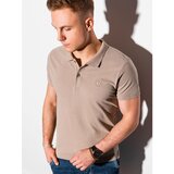 Ombre Muška polo majica S1374 plava smeđa | krema Cene