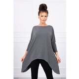 Kesi Blouse oversize graphite melange Cene
