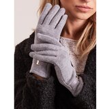 Fashion Hunters Classic gray gloves Cene