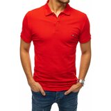 DStreet Muška polo majica PX0331 plava tamnocrvena | Crveno Cene