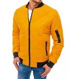 DStreet Yellow men's quilted bomber jacket TX3817 Cene