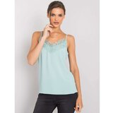 Fashion Hunters Ladies' mint top with straps Cene