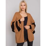 Fashion Hunters Camel and black women's sweater | Shoptok.si