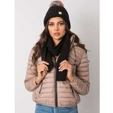 Fashion Hunters RUE PARIS Black winter set, hat and scarf Cene