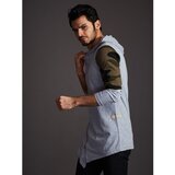 Fashion Hunters Men's gray sweatshirt with camouflage modules | Shoptok.si