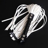 LATETOBED BDSM Line Double Rivet Flogger 44cm White | Shoptok.si