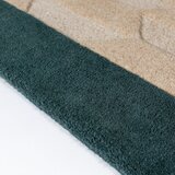 Flair Rugs Ročno tkana volnena preproga v naravni barvi/zelenomodra 200x290 cm Apex Border Wool – | Shoptok.si
