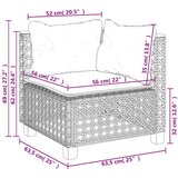 vidaXL 8-dijelni set vrtnih sofa od poliratana s jastucima bež | shoptok.hr